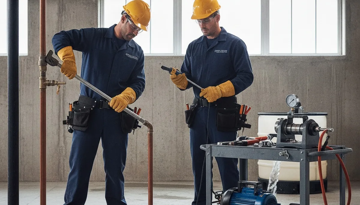 Emergency plumber servicing a Fort Lauderdale, FL home for fast leak and pipe repair