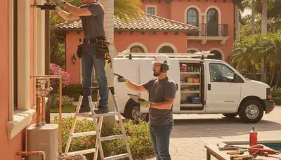 Fort Lauderdale, FL plumbing repair team providing emergency leak and drain services
