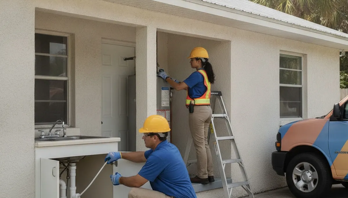 Fort Lauderdale FL emergency plumbing repair service truck for residential and commercial repairs