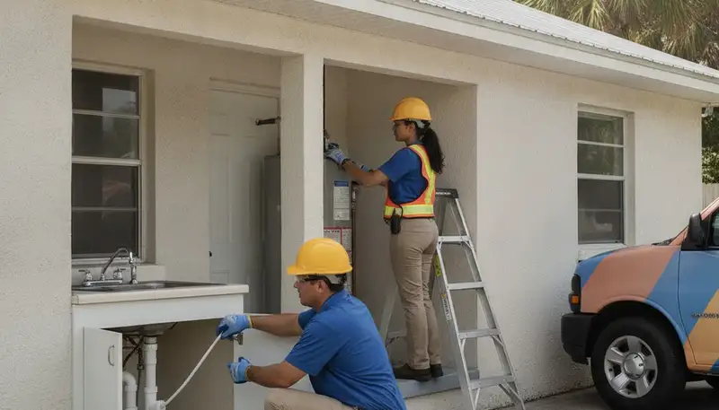 Fort Lauderdale FL emergency plumbing repair service truck for residential and commercial repairs