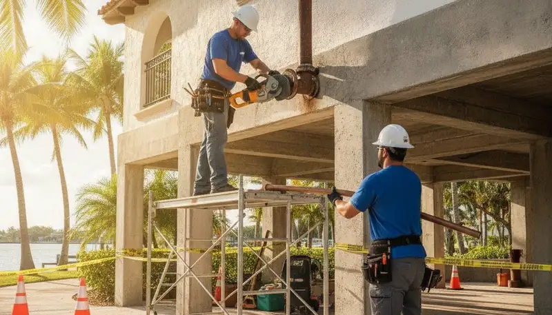 Fort Lauderdale, FL emergency plumbing repair service truck for fast residential and commercial response