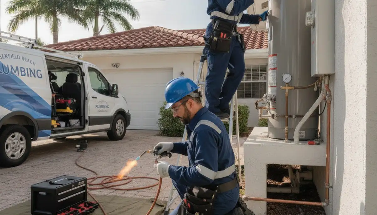 Fort Lauderdale, FL plumbing repair technician providing emergency leak and pipe repair service