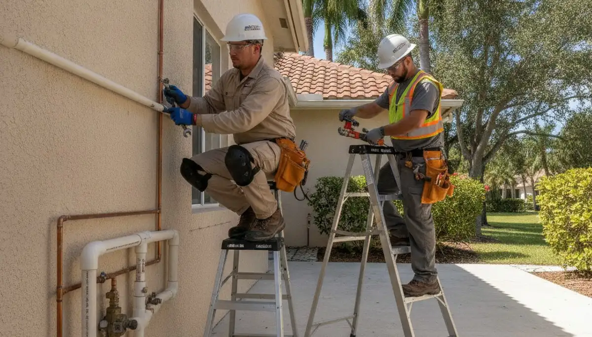 Fort Lauderdale, FL plumbing repair team providing emergency leak and pipe repair service