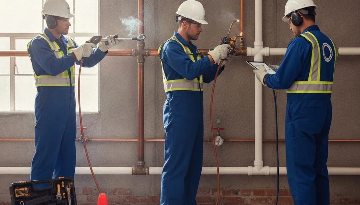 Fort Lauderdale, FL plumber repairing a home plumbing issue for fast emergency service