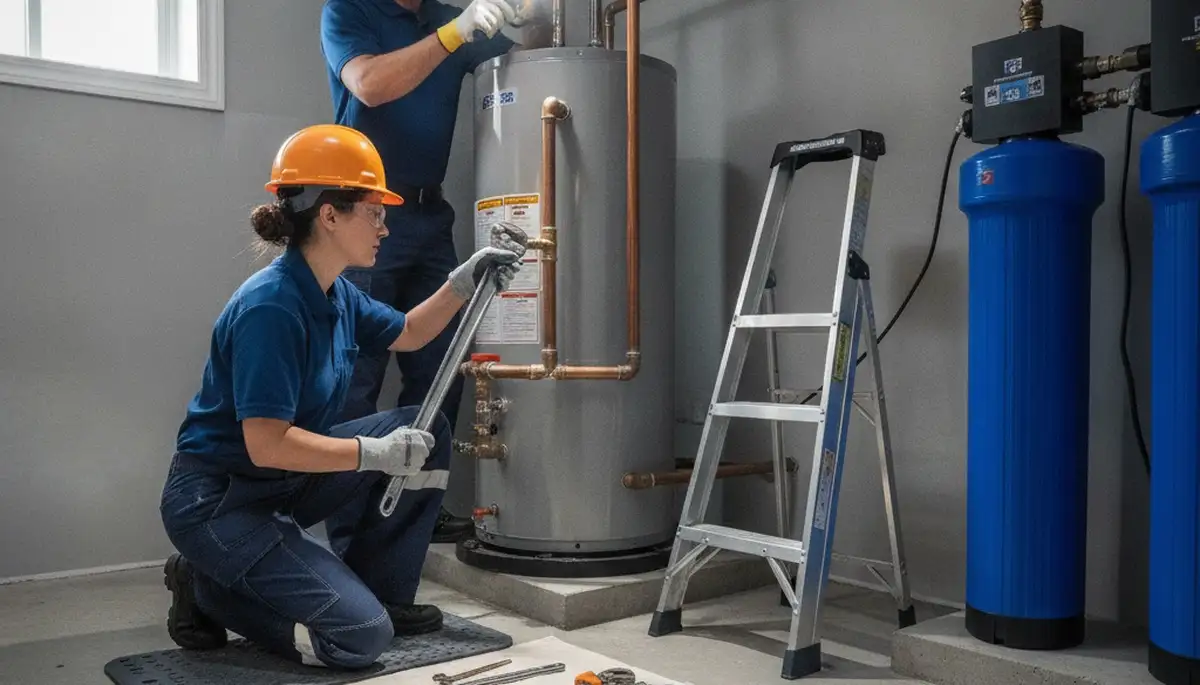 Fort Lauderdale, FL plumber repairing a home plumbing issue for fast emergency service