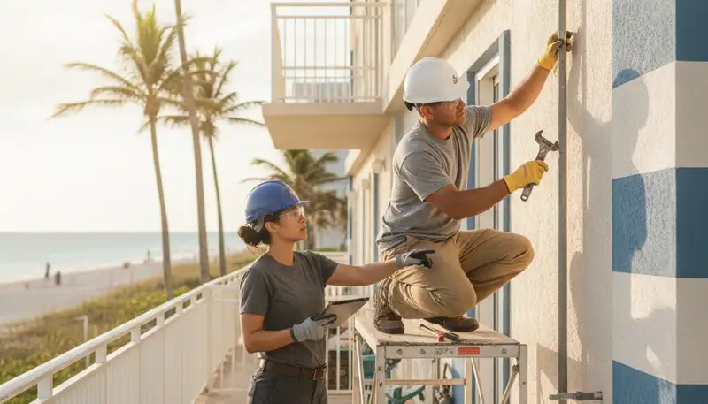Fort Lauderdale, FL plumbing repair team handling emergency leak repair service