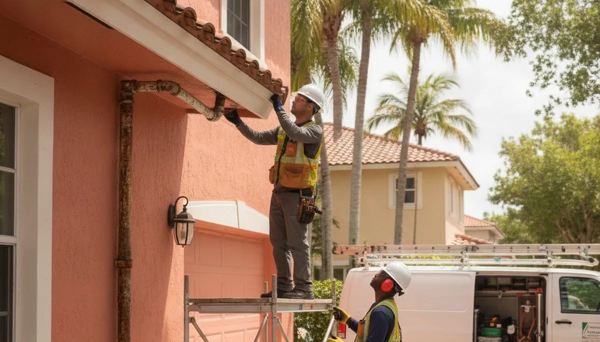 Fort Lauderdale, FL emergency plumbing repair service truck with tools and branding