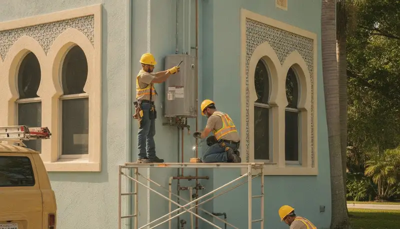 Fort Lauderdale, FL plumbing repair team providing emergency leak and pipe repair service